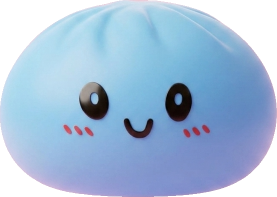Dumpling Squishy Błękit Oceanu ściskany w dłoni