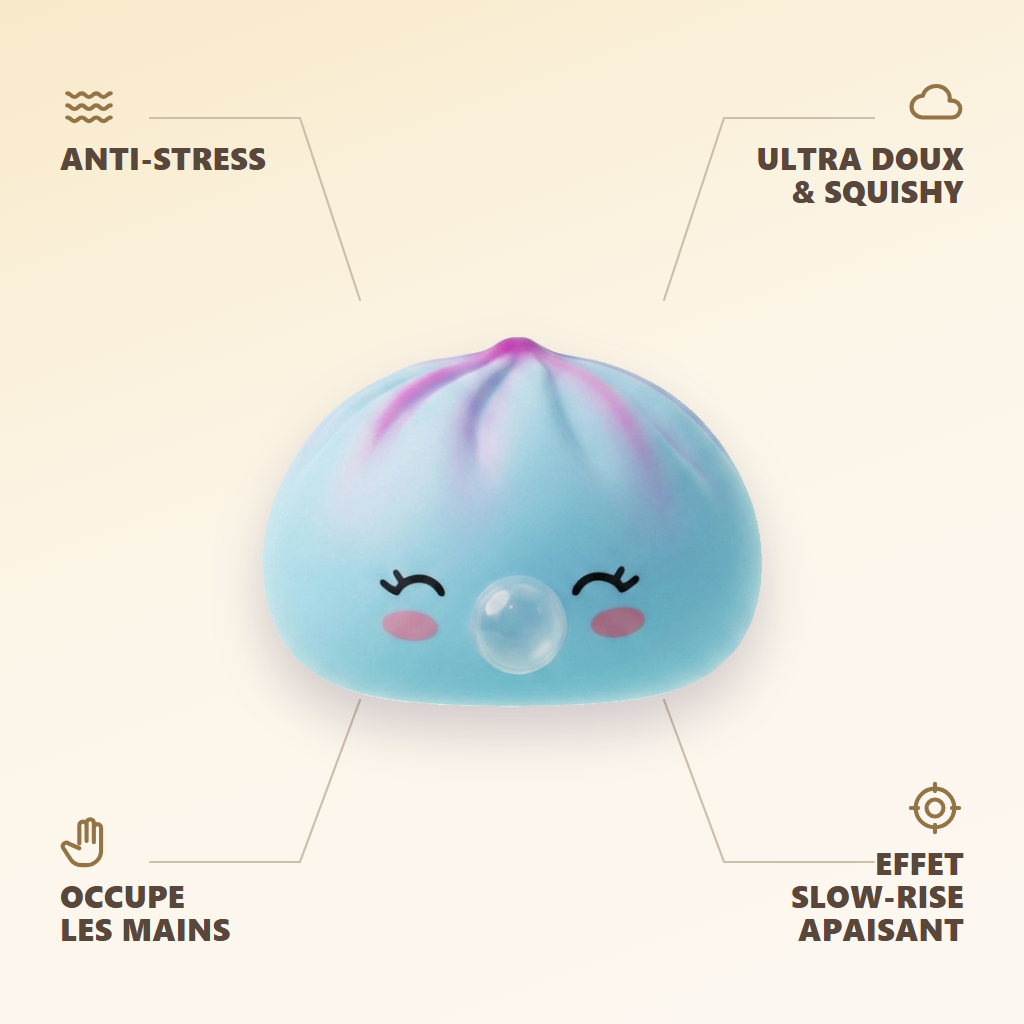 Dumpling Squishy Frost Blue Rare Blow Rzadki Model infografika: najważniejsze zalety