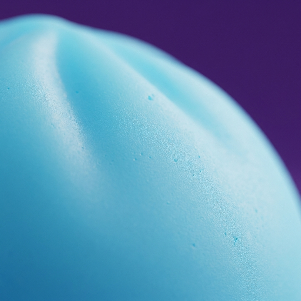 Dumpling Squishy Lampka Nocna Aurora Blue makro tekstury pianki
