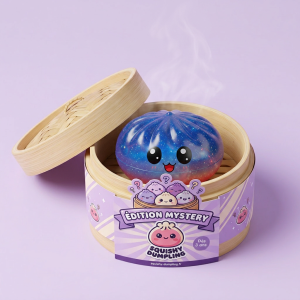 Mystery Dumpling Squishy Niespodzianka w bambusowym koszyku