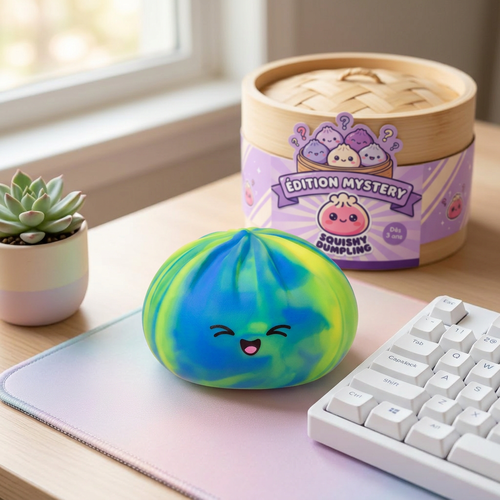 Rainbow Dumpling Squishy Kolorowa Niespodzianka w codziennej aranżacji
