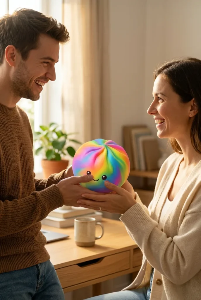Rainbow Dumpling Squishy Kolorowa Niespodzianka jako pomysł na prezent
