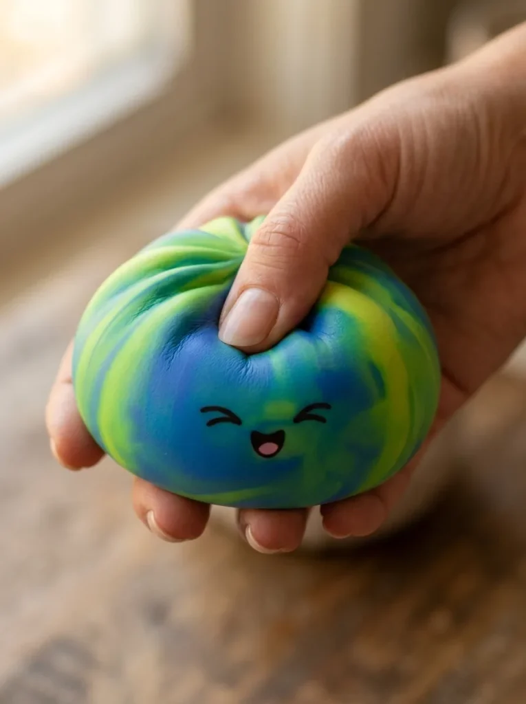 Rainbow Dumpling Squishy Kolorowa Niespodzianka podczas ściskania