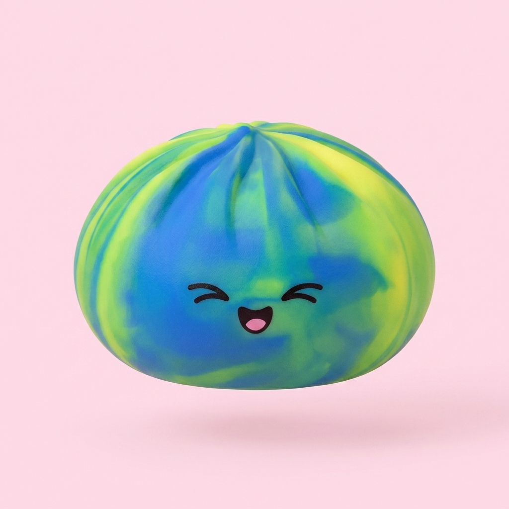 Rainbow Dumpling Squishy Kolorowa Niespodzianka ściskany w dłoni