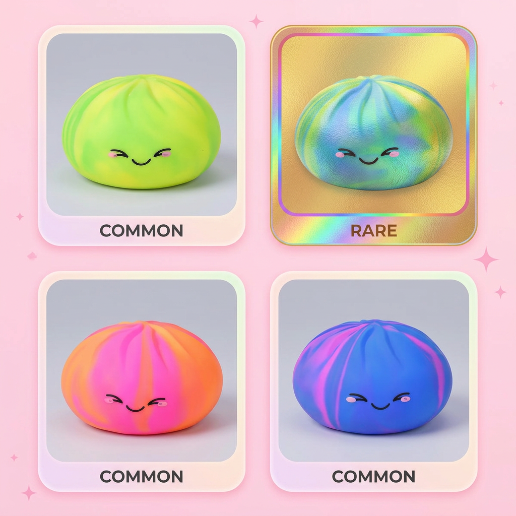 Rainbow Dumpling Squishy Kolorowa Niespodzianka ściskany w dłoni