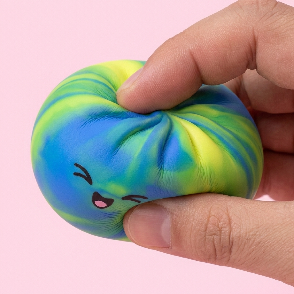 Rainbow Dumpling Squishy Kolorowa Niespodzianka efekt slow-rise w akcji