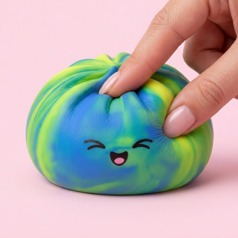 Rainbow Dumpling Squishy Kolorowa Niespodzianka ściskany w dłoni