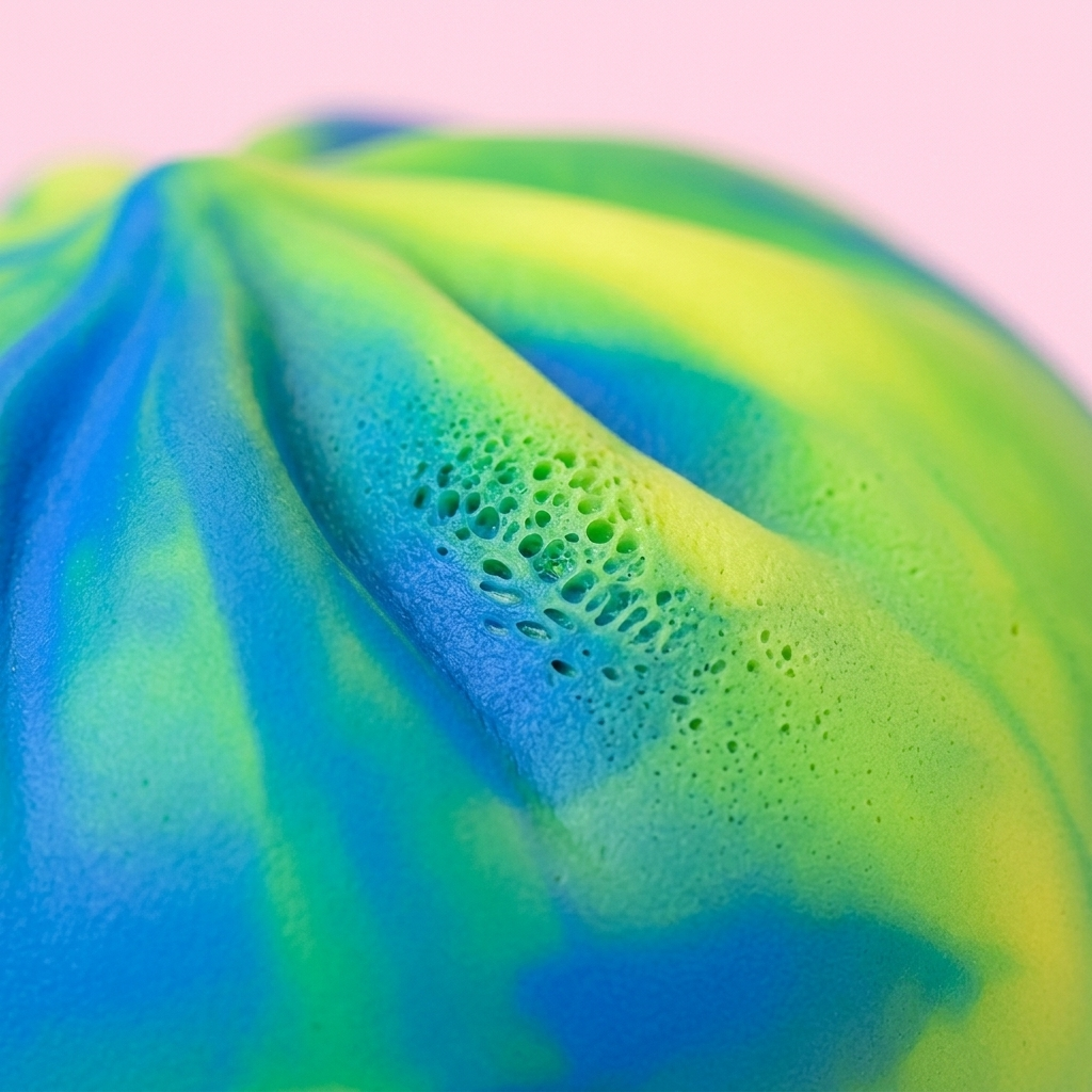 Rainbow Dumpling Squishy Kolorowa Niespodzianka makro tekstury pianki