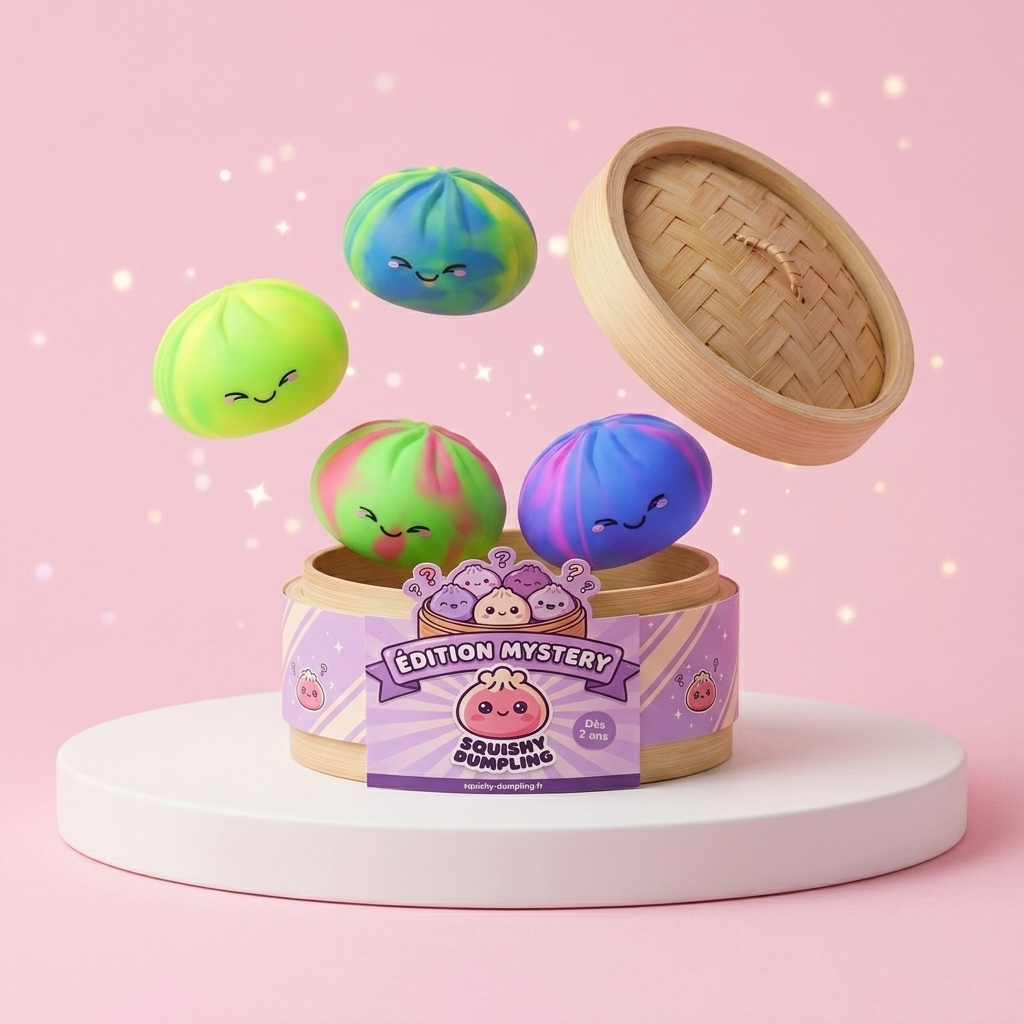 Rainbow Dumpling Squishy Kolorowa Niespodzianka ściskany w dłoni