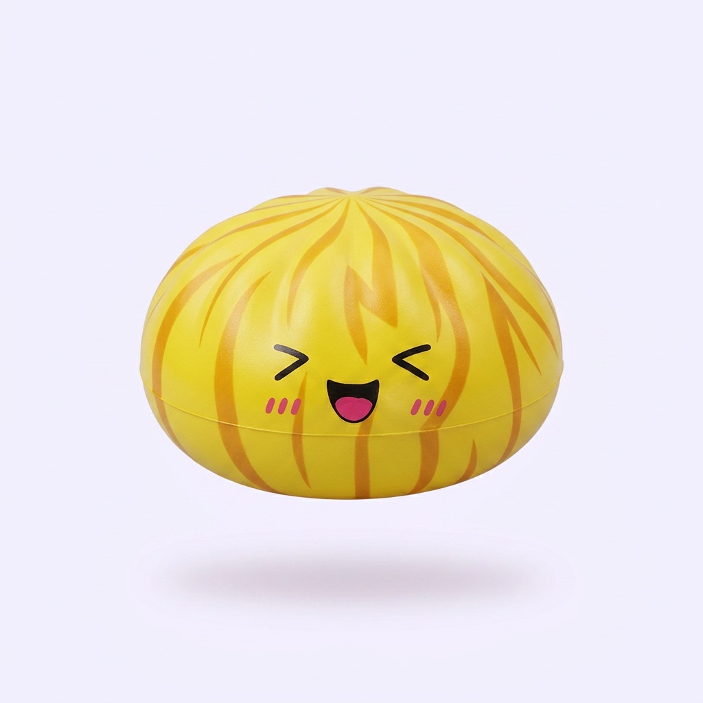 Dumpling Squishy Bun Mystery z Koszykiem Bambusowym ściskany w dłoni
