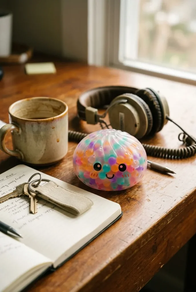 Squishy Dumpling Wielokolorowe Bąbelki na biurku