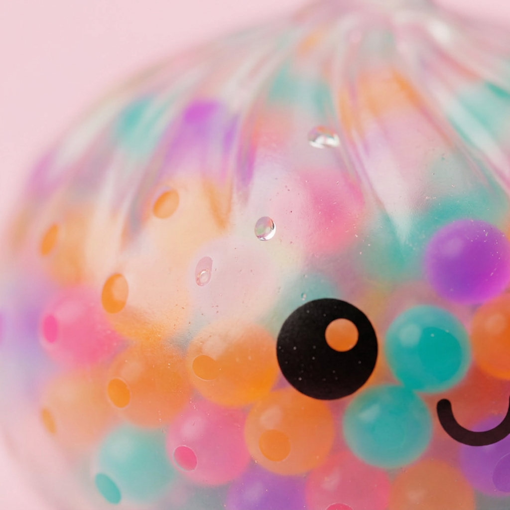 Squishy Dumpling Wielokolorowe Bąbelki makro tekstury pianki