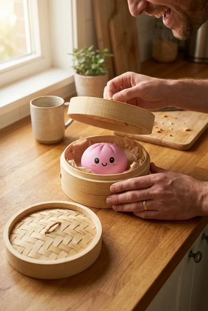 Squishy Dumpling Mystery Box Niespodzianka podczas rozpakowywania