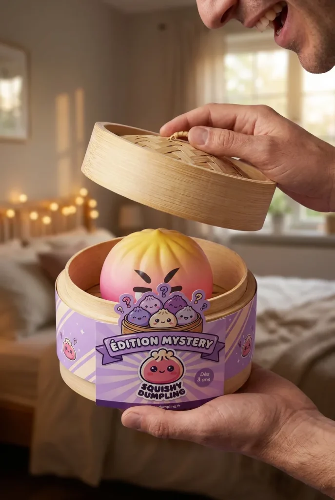Dumpling Squishy Mystery Bun Niespodzianka podczas rozpakowywania