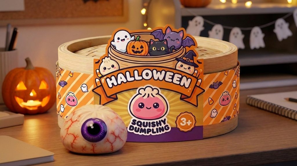 Dumpling Squishy Oko Halloween Przerażające w codziennej aranżacji
