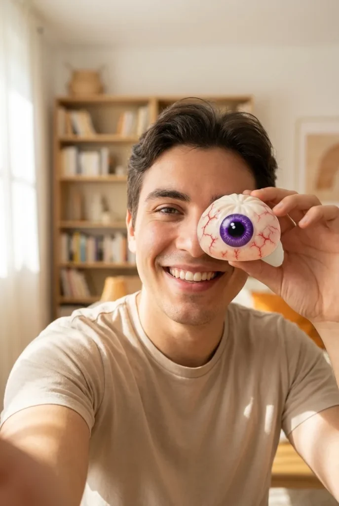 Dumpling Squishy Oko Halloween Przerażające na co dzień