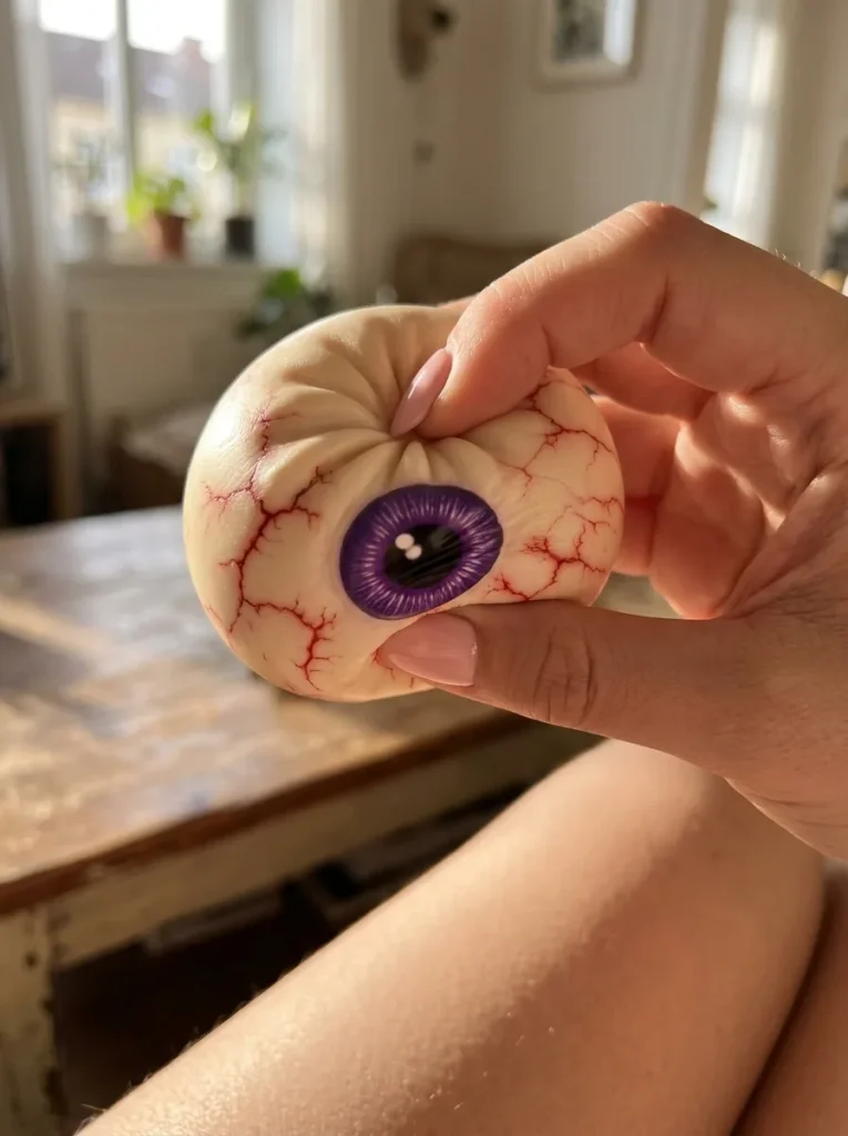 Dumpling Squishy Oko Halloween Przerażające podczas ściskania