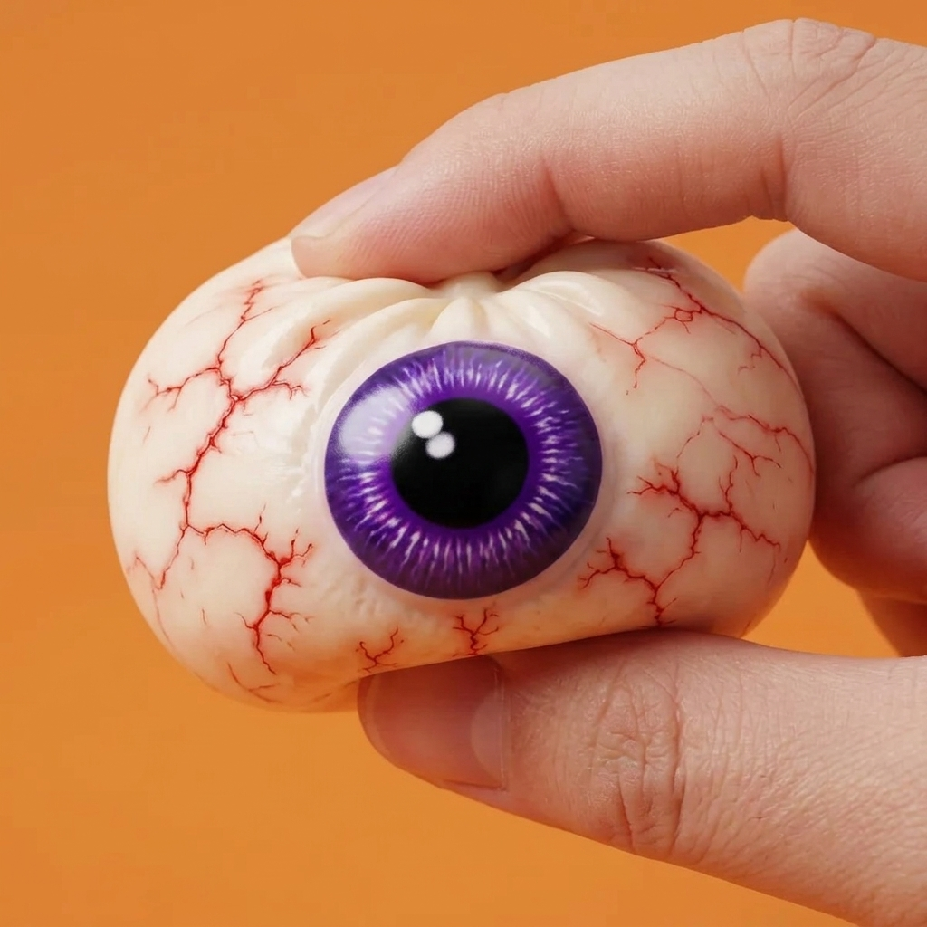 Dumpling Squishy Oko Halloween Przerażające efekt slow-rise w akcji