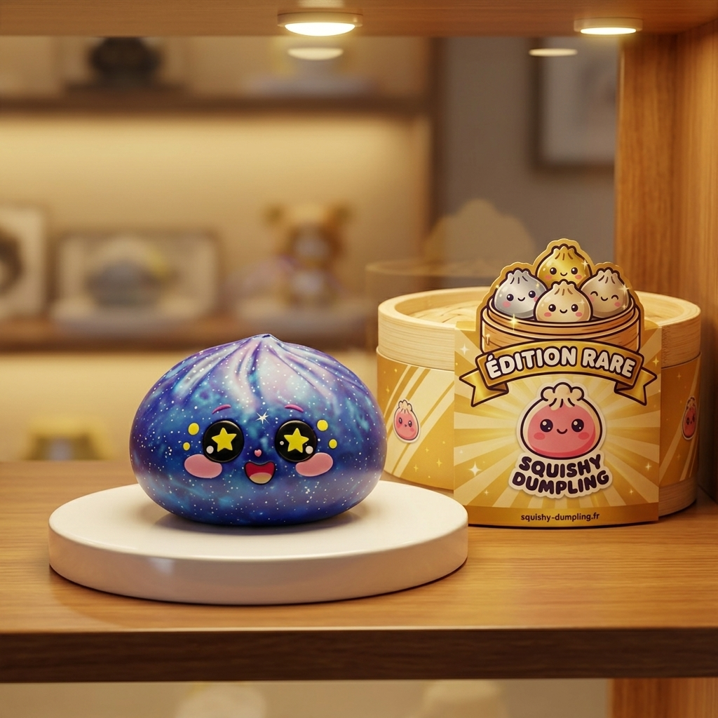Galaxy Dumpling Squishy Kosmos w codziennej aranżacji