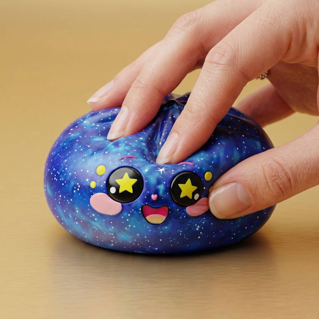 Galaxy Dumpling Squishy Kosmos ściskany w dłoni
