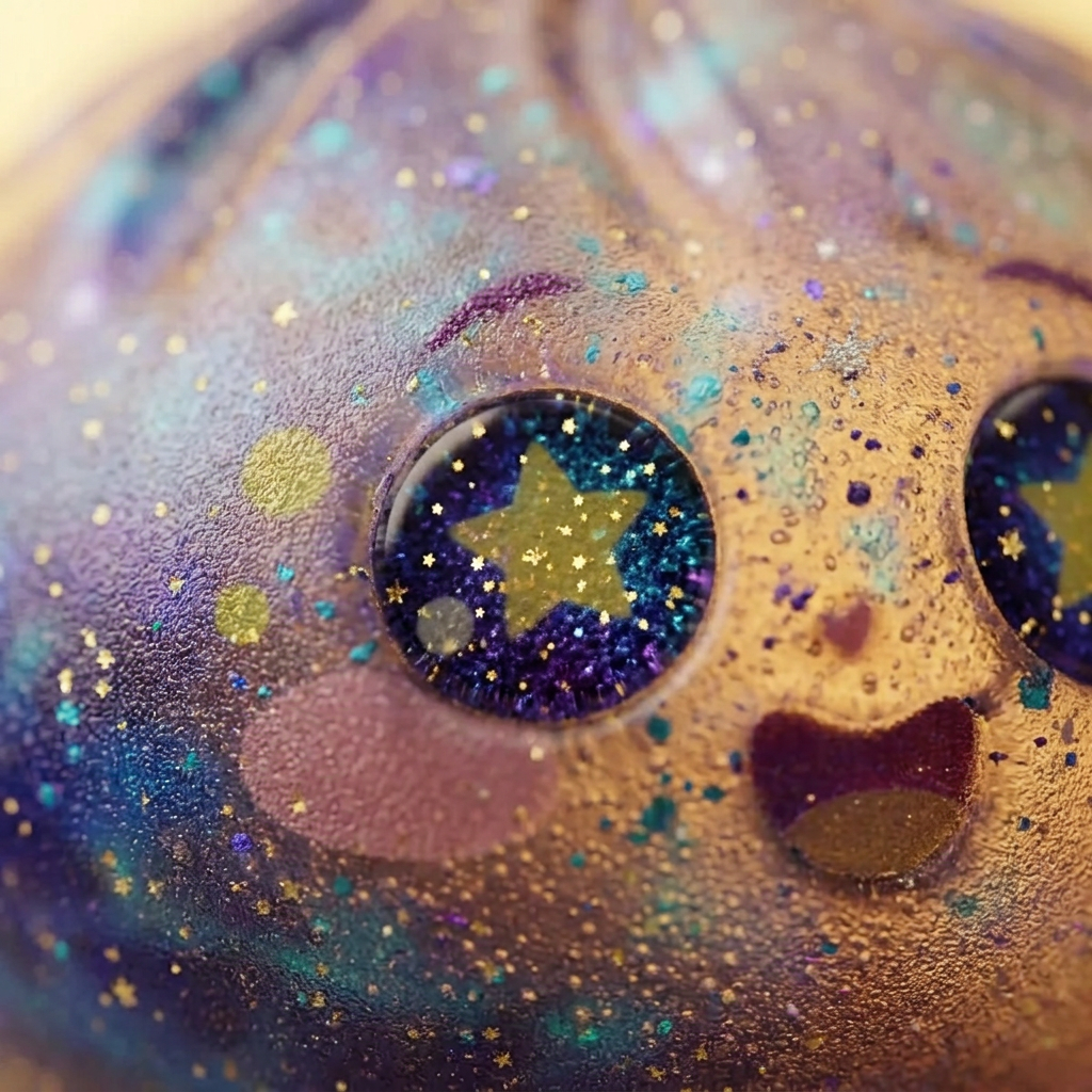 Galaxy Dumpling Squishy Kosmos makro tekstury pianki