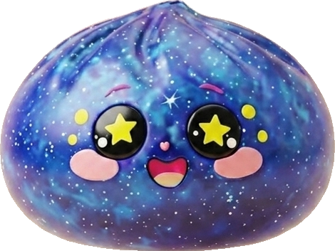 Galaxy Dumpling Squishy Kosmos ściskany w dłoni