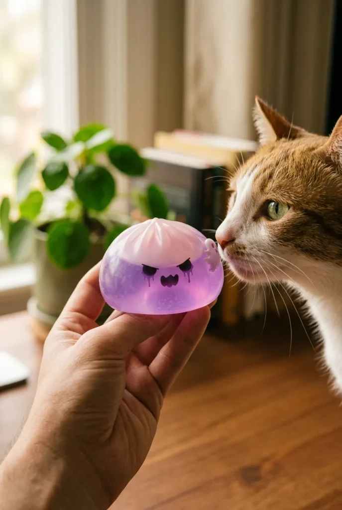 Ghost Dumpling Squishy Duszek z pluszakiem
