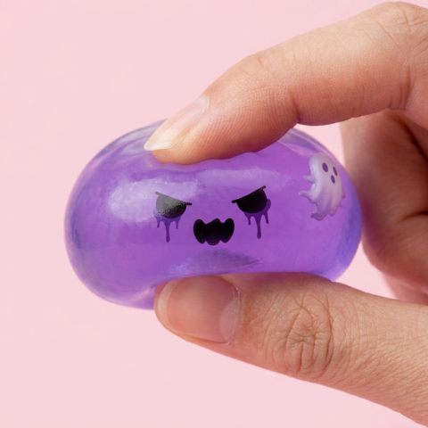Ghost Dumpling Squishy Duszek efekt slow-rise w akcji