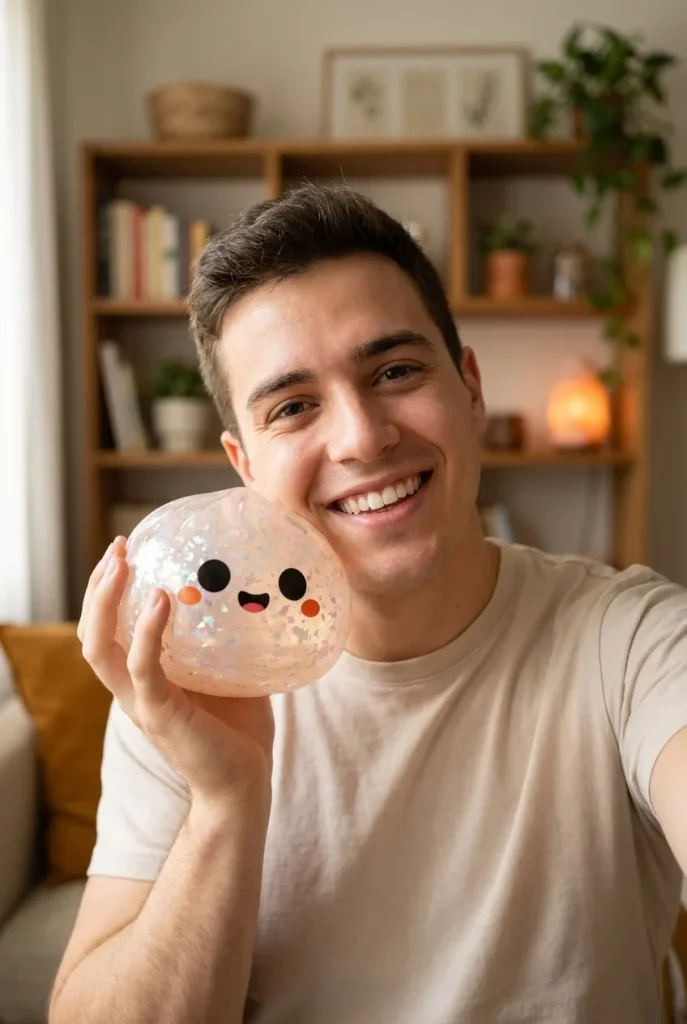 Squishy Dumpling Duszek Halloween Glitter na co dzień
