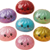 Glitter Dumpling Squishy Set Brokatowy 6 szt. ściskany w dłoni