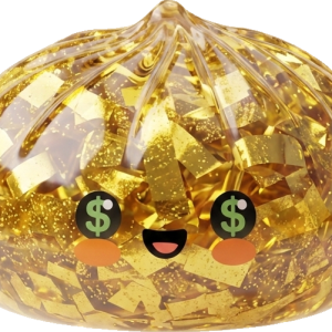 Gold Dumpling Squishy Złota Edycja Rzadka ściskany w dłoni