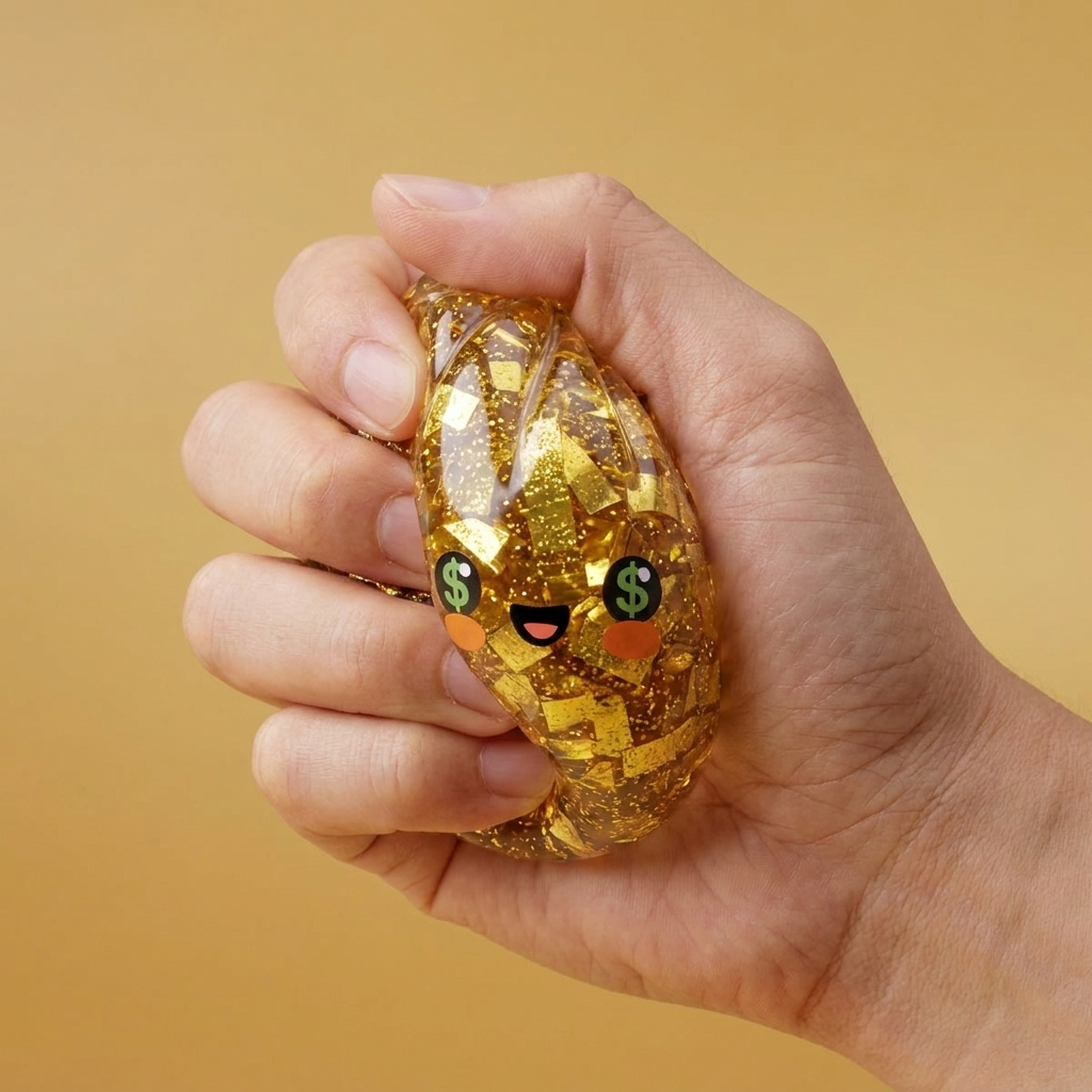 Gold Dumpling Squishy Złota Edycja Rzadka efekt slow-rise w akcji