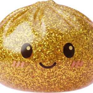 Glitter Dumpling Squishy Złoty Luksus ściskany w dłoni