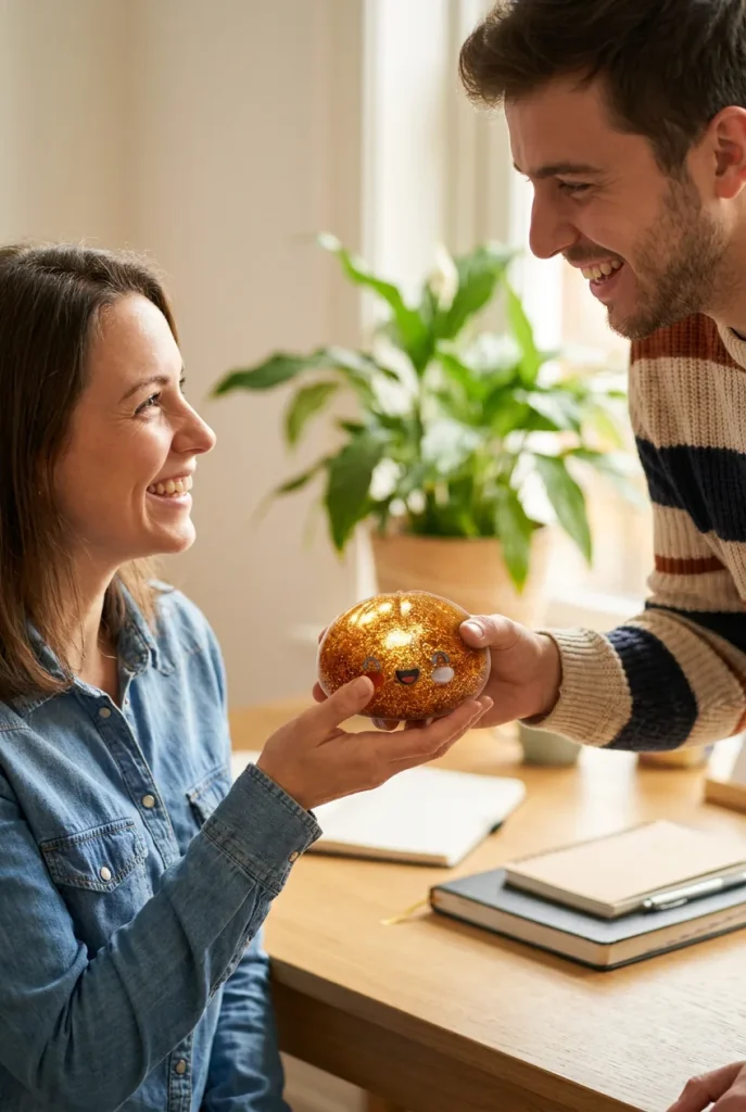 Dumpling Squishy Glitter Gold – Złoty Skarb jako pomysł na prezent