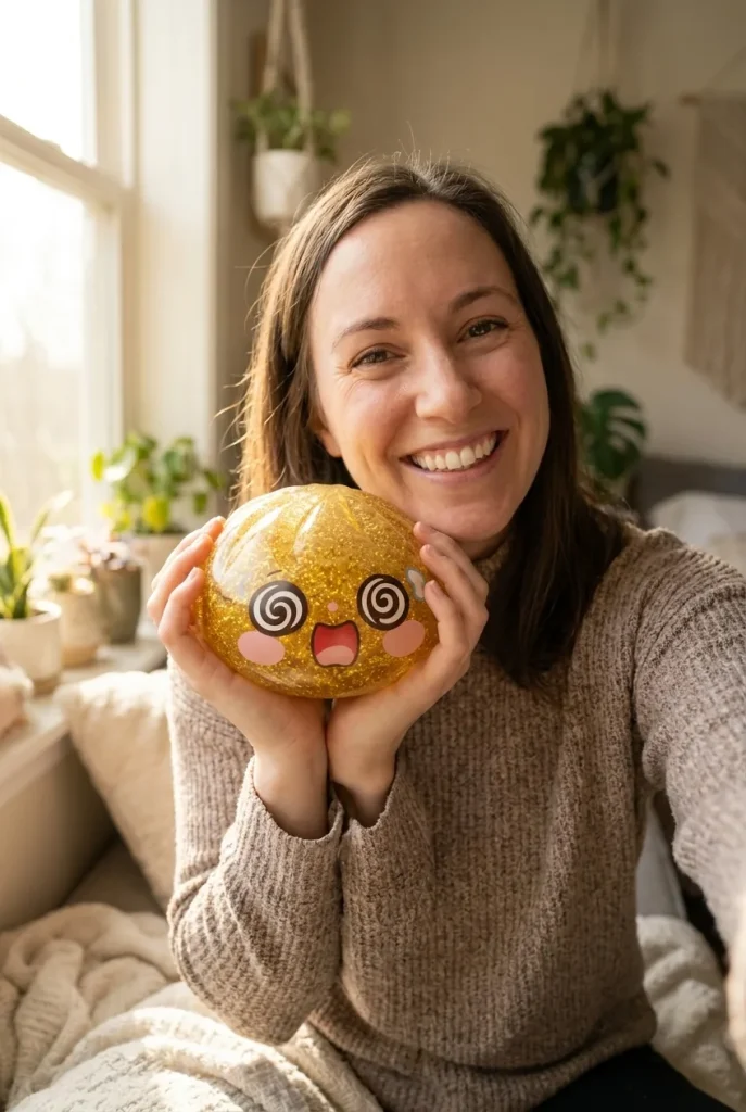 Gold Dumpling Squishy Złota Moneta Szczęścia na co dzień