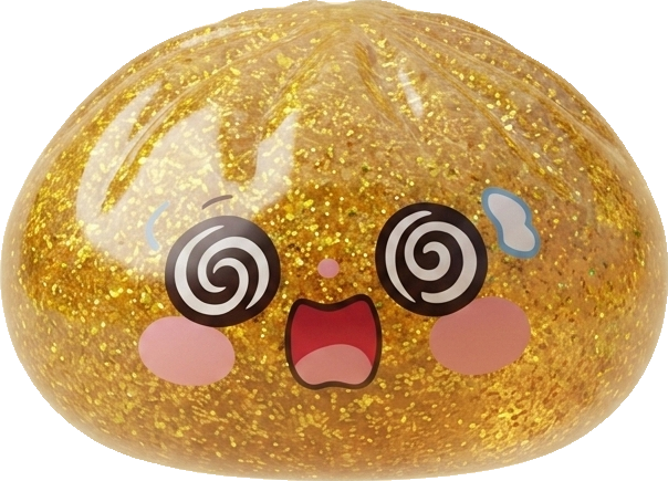 Gold Dumpling Squishy Złota Moneta Szczęścia ściskany w dłoni