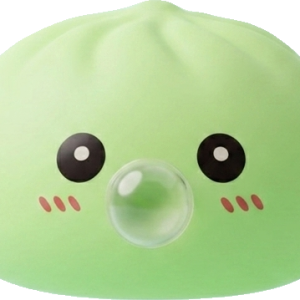 Dumpling Squishy Zielony Świeży XXL ściskany w dłoni