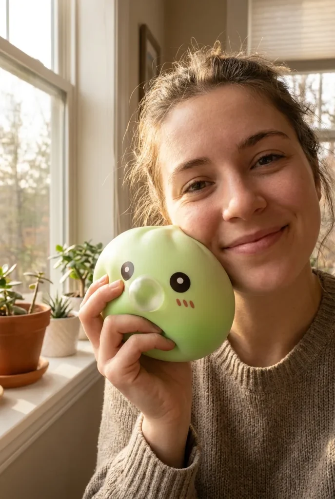 Dumpling Squishy Zielony Świeży XXL na co dzień