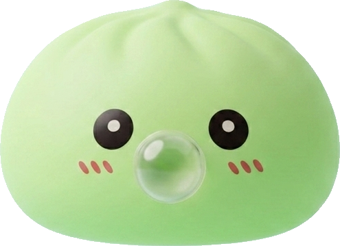 Dumpling Squishy Zielony Świeży XXL ściskany w dłoni