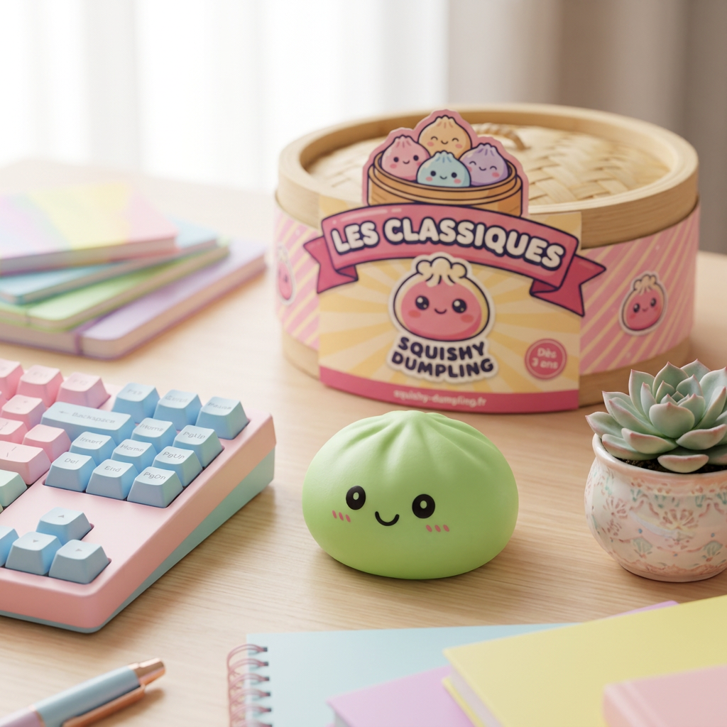 Dumpling Squishy Matcha Zielony w codziennej aranżacji