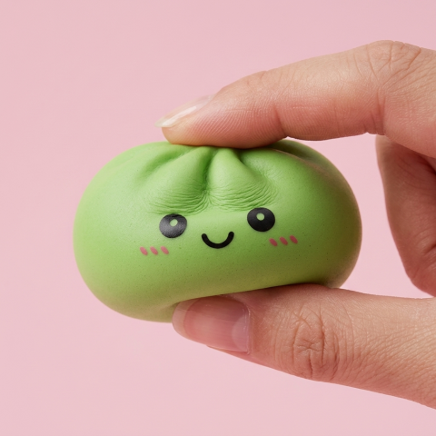 Dumpling Squishy Matcha Zielony ściskany w dłoni