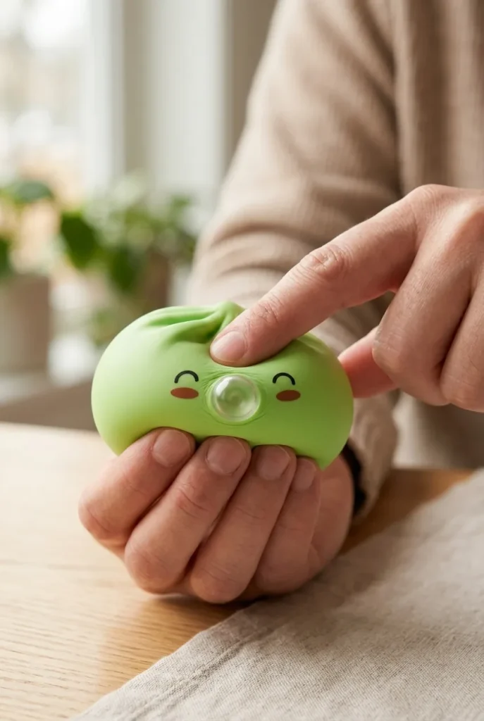 Dumpling Squishy Matcha Rare Blow Zielony podczas ściskania