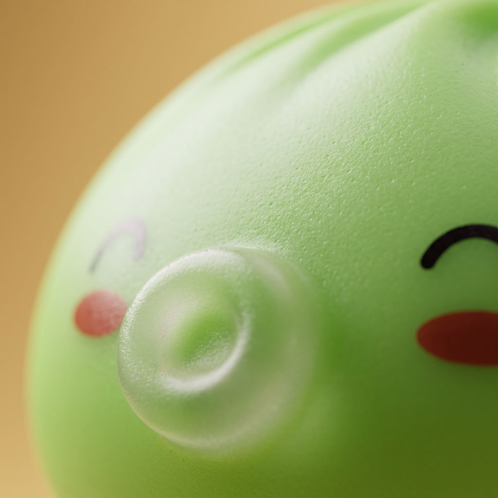 Dumpling Squishy Matcha Rare Blow Zielony makro tekstury pianki