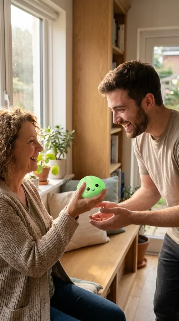 Dumpling Squishy Lampka Nocna Zielona jako pomysł na prezent