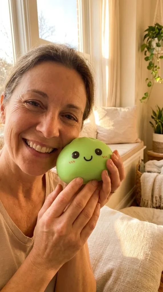 Dumpling Squishy Lampka Nocna Zielona na co dzień