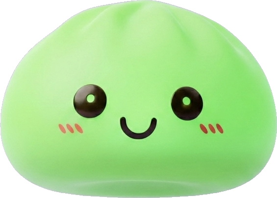 Dumpling Squishy Lampka Nocna Zielona ściskany w dłoni