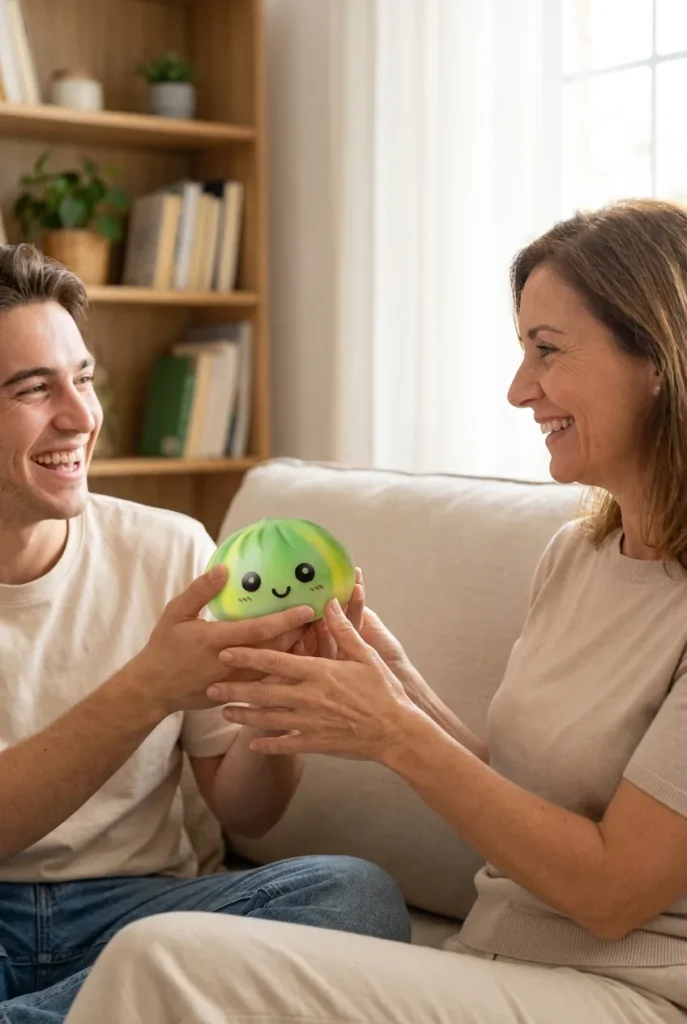 Squishy Dumpling Tie Dye Zielony Wir jako pomysł na prezent