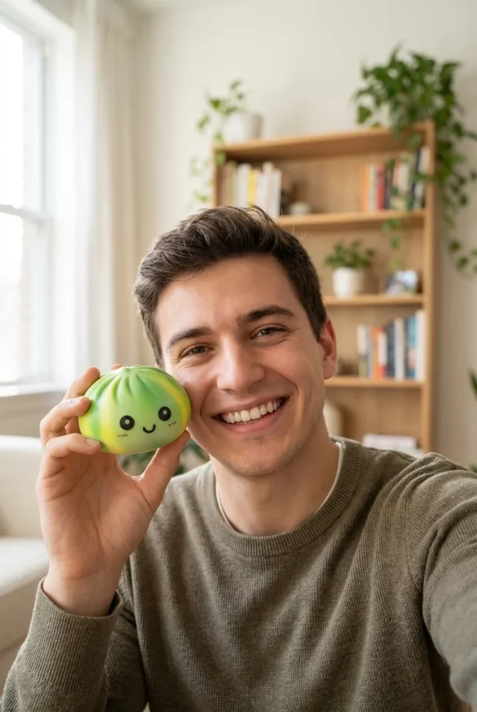 Squishy Dumpling Tie Dye Zielony Wir na co dzień