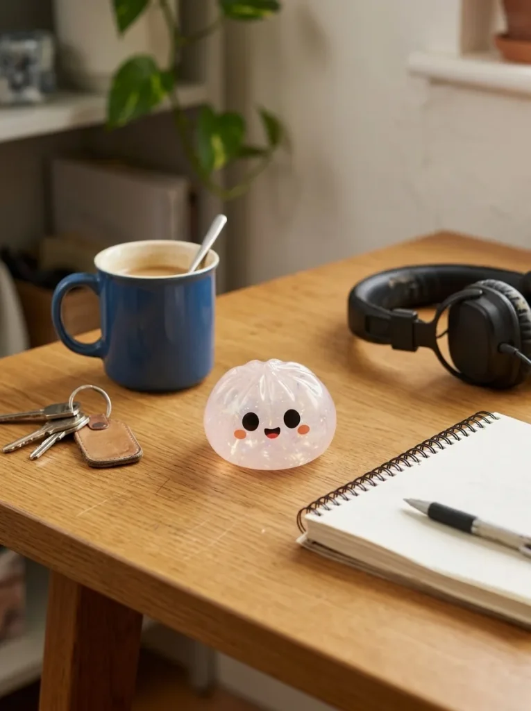 Dumpling Squishy Halloween Set 5 szt. na biurku