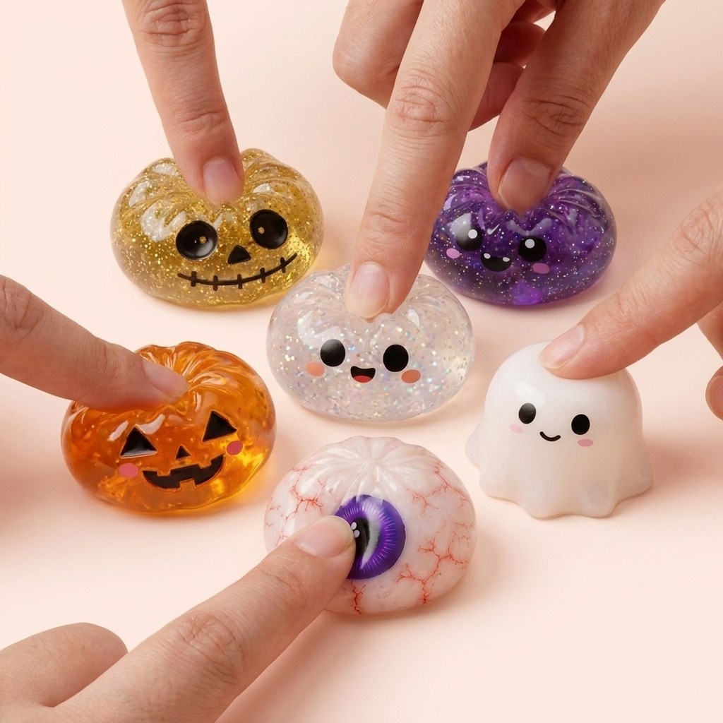 Dumpling Squishy Halloween Set 5 szt. ściskany w dłoni
